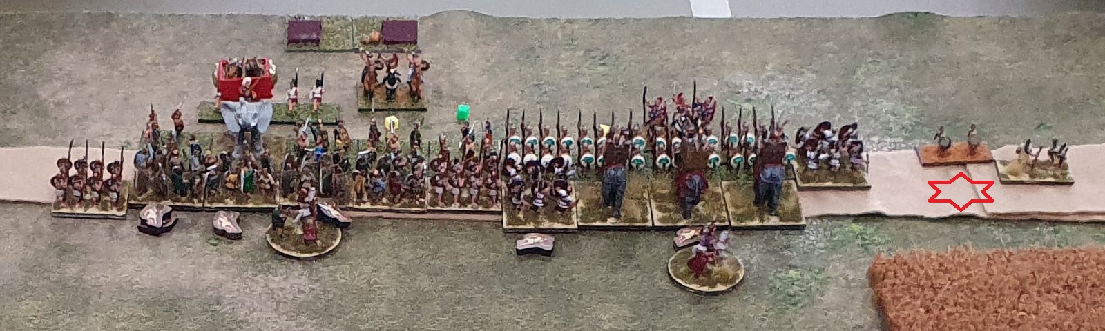 Close up of infantry battle